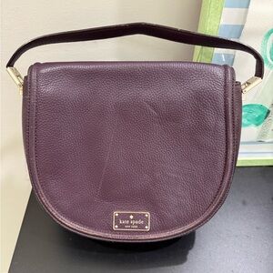 Kate Spade Plum Leather Satchel